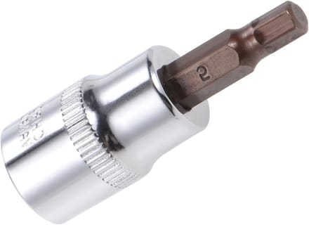 H5 (5mm) Hex Bit Socket 3/8" Aandrijving 1.5" Lang, S2 Legering, Geschikt voor Bevestiging en Montagewerkzaamheden