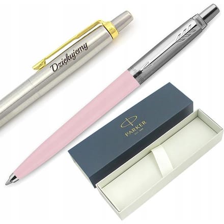 Parker Jotter Pastel Roze Pen + Etui + Gravure