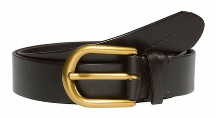Marc O'Polo Leren riem Dagmar Belt W75 Chocolate Brown donkerbruin