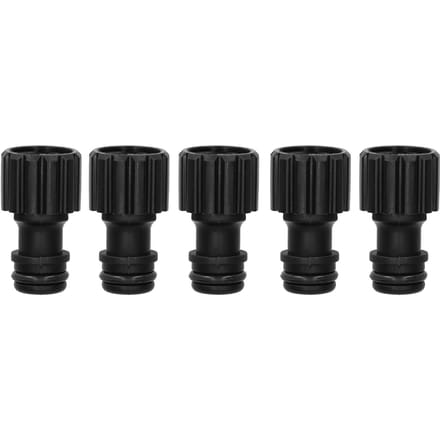 5 STKS G3/8 Binnendraad Nippel Connector Plastic Kraan Snelkoppeling Tuinirrigatie Water black