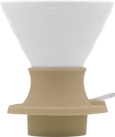 HARIO V60 Immersion Colour Dripper Switch - 02 Size - Immersie Koffiedripper - Keramiek - Wit