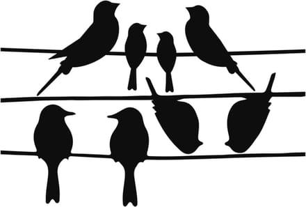 Esschert Design Raamsticker voor vogels - voorkom vogels tegen het raam