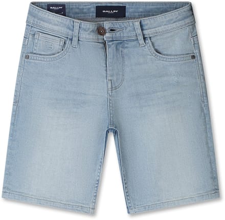 Ballin Amsterdam - Jongens Regular fit Denim Shorts - Denim Light Blue - Maat 12