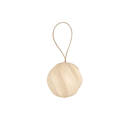 Gedraaide kerstballen set van 6 stuks Decopatch