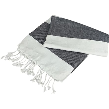 ARTG Hamamzz Hamam Antalya Gestreepte Handdoek (Wit/Grafiet)