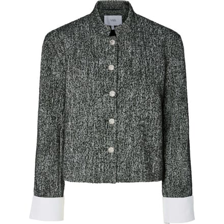 Y.A.S Yastoriva ls jacket black/grey melange