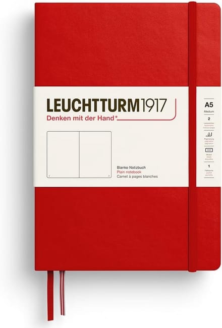 Notitieboek Medium A5 Hardcover Blanco Met Geselecteerde Pagina's en Index