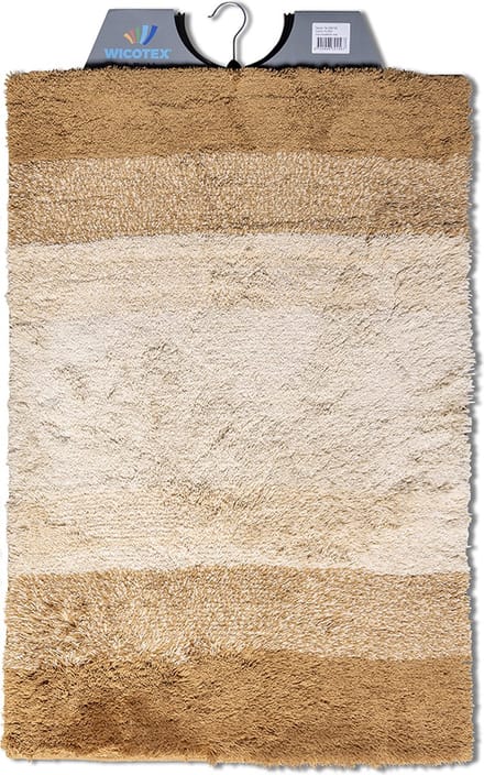 Wicotex - Badmat regenboog Beige - Badmat - Antislip onderkant - Afmeting 60x90cm