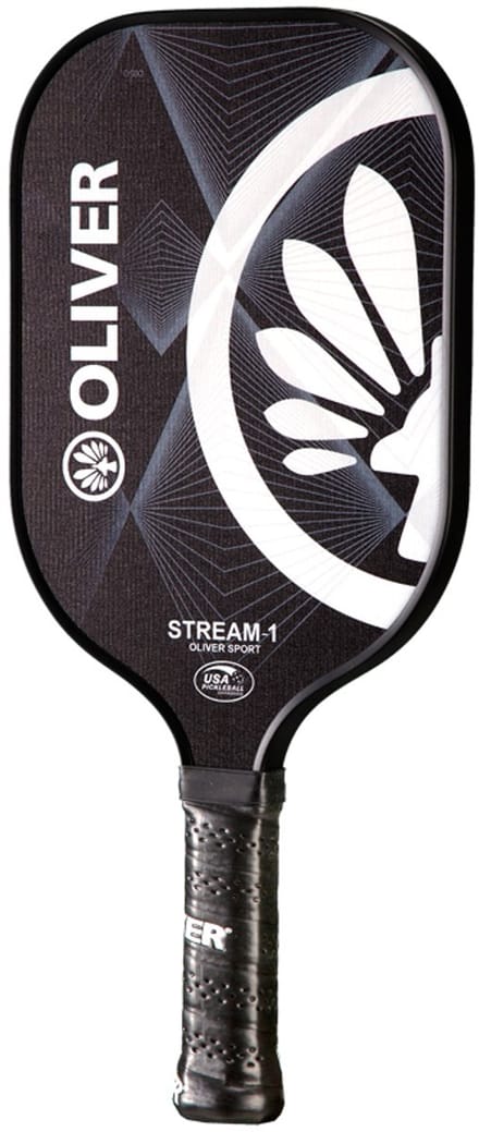 Oliver Stream-1 pickleball racket - controle - zwart / wit