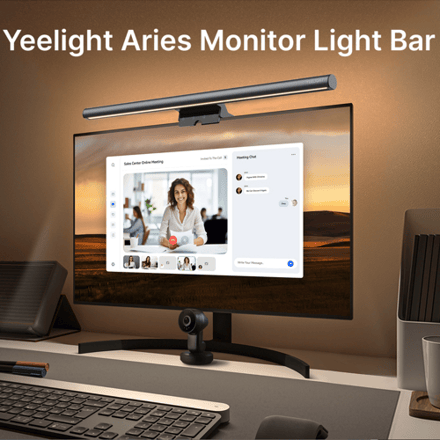 Yeelight Pura Monitor Lichtbalk - Zwart - 1350 lm - Instelbare Kleurtemperatuur - Met Afstandsbediening - USB - 44 cm