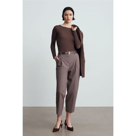 Belted Rechte Pantalon