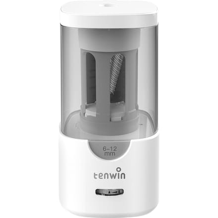 tenwin Automatische elektrische puntenslijper met 3 punten, automatische stop en snelle slijpfunctie, instelbaar W-US wit