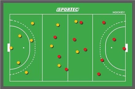 Sportec Coachbord Hockey 45 x 30 cm