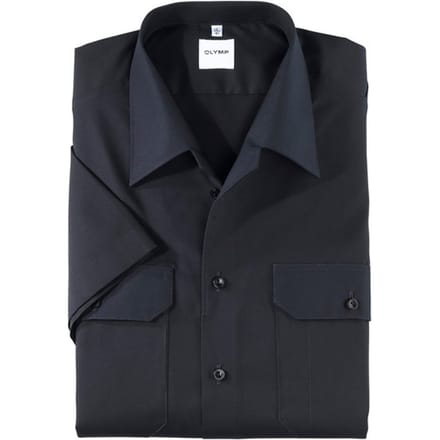 OLYMP Brandweer Overhemd, Modern Fit, reverskraag, Marineblauw