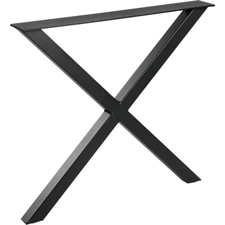 WOOOD Tablo X-Poot 1 Stuks - Metaal - Zwart - 72x79x10