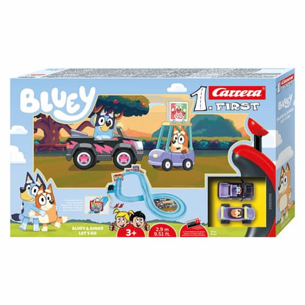 Carrera FIRST Racebaan - First - Bluey vs. Bingo Let#039 Go - 2,9m