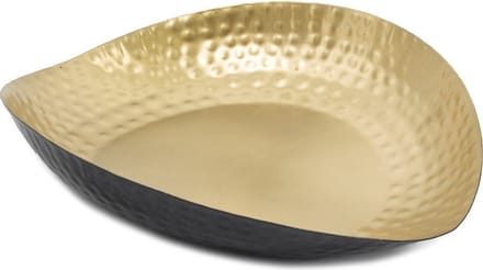 HomeBound by KY | Tray metaal druppel zwart met goud | dienblad