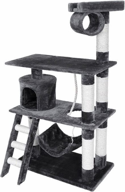 Topmast Krabpaal - Klimpaal - Pascal - grijs - 70 x 40 x 141cm