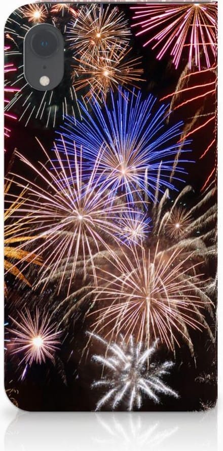 Apple iPhone Xr Hippe Standcase Vuurwerk