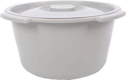 Draagbare Toilet Emmer - Commode Pot - Thuisgebruik Gemak - Verdikkeld Materiaal - 35x35x18 cm - Wit
