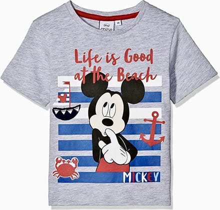 Disney Mickey Mouse t-shirt - life is good - maat 122/128 (8 jaar)