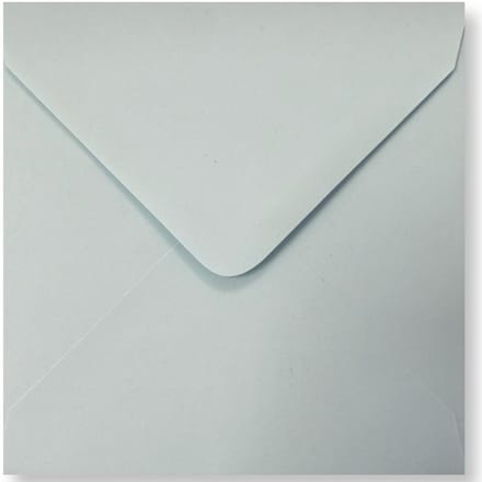 100 Luxe Vierkante Enveloppen Grijs - 15,5 x 15,5 cm - 110 Grams - 155x155mm - Puntklepsluiting