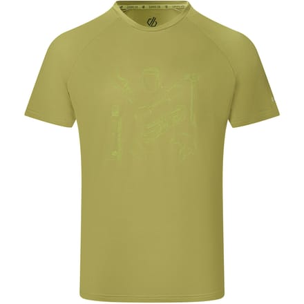 Dare 2B Heren Tech II Grafisch T-Shirt (Gouden cipres)