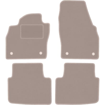 Beige velours matten voor: Skoda Scala hatchback (2019-)