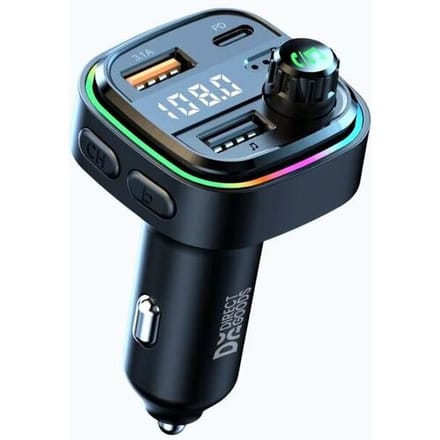 DirectGoods® FM Transmitter Bluetooth – Bluetooth Transmitter - USB-C Snellader - Carkit