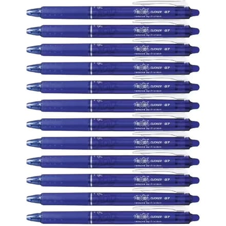 Pilot FriXion Ballpen 0.7mm Clicker  – Doos van 12 stuks - Blauw