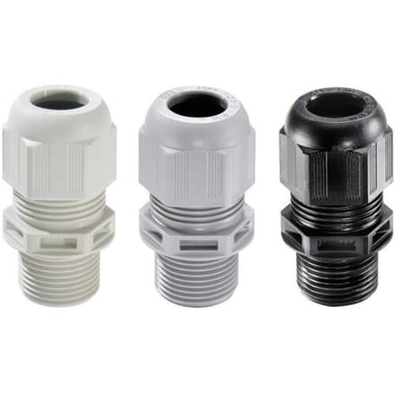 Wiska 10061690 Wartel M12 Polyamide Zwart (RAL 9005) 50 stuk(s)
