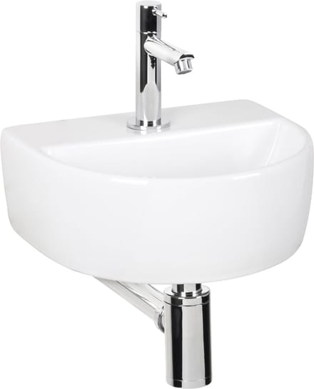 Differnz Demi fonteinset inclusief kraan, wit