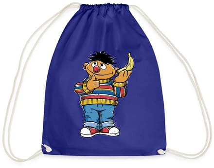 Sesamstraat Ernie Banana Telefoon Gymtas