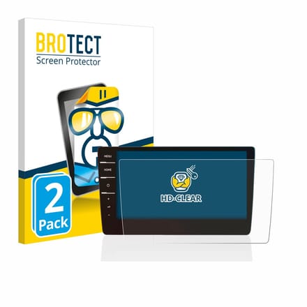 BROTECT - Screenprotector voor Volkswagen Golf 7 Discover Pro 9.2" 2017 - Folie Beschermfolie transparant 2 Stuks