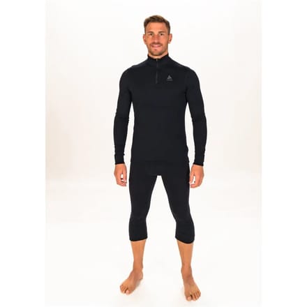 Odlo Merino 200 3/4 Basislaag Broek Zwart S Man