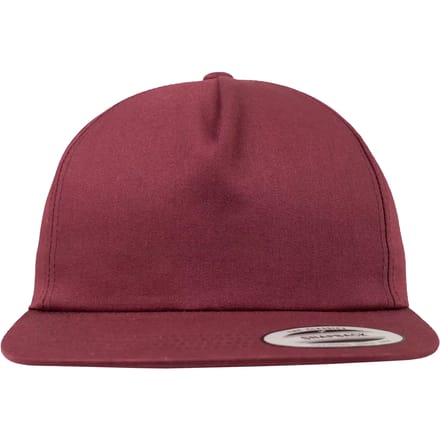 Flexfit - Unstructured 5-Panel Snapback maroon one size Snapback Pet - Rood