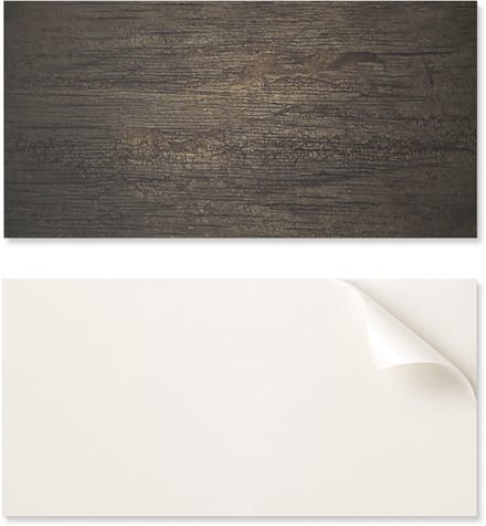 Zelfklevend bedrukt vinylpaneel 120x60 cm met houtstructuur en tekening