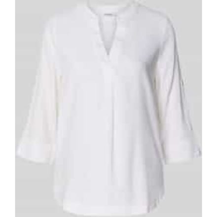 relaxed fit tuniek van mix van linnen en viscose