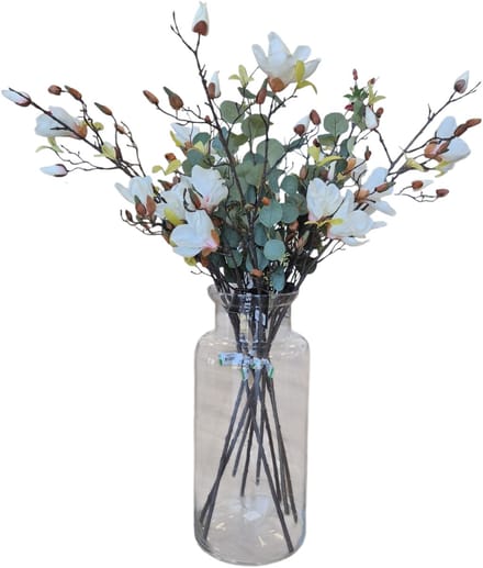Hakbijl Glass stijlvolle bloemenvaas - glas - transparant - 55 x 21 cm - modern