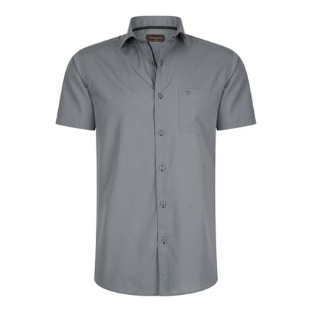 Cappuccino Italia - Heren Overhemden Palermo - Grijs - Maat 3XL