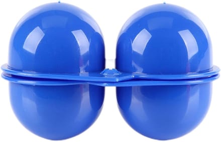 Eierbox - Draagbare Opslag - Koelkast Camping - Schokabsorberend Design - 18x5x5 cm - Blauw