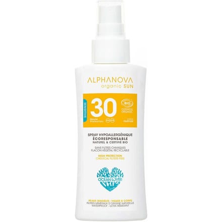 Alphanova SUN Vegan BIO SPF 30 Spray TRAVEL Gevoelige Huid