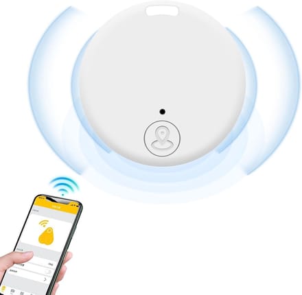 Draagbare GPS Tracker - Anti-verlies apparaat - Objecten Lokaliseren - Bidirectioneel alarm - Diameter 3.8cm - Zwart