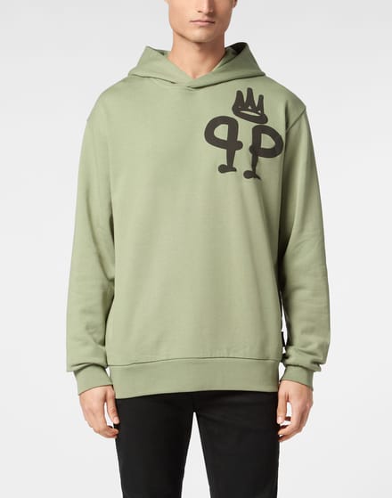 Sweatshirt Met Capuchon King Plein