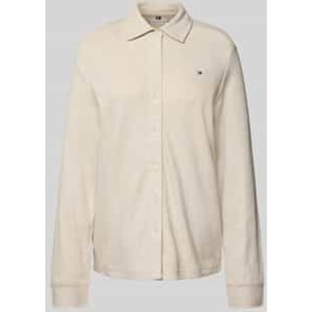 Regular fit blouse met lange mouwen van puur katoen