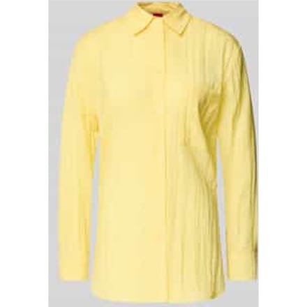 Regular fit overhemdblouse in kreuklook, model 'Elodina'