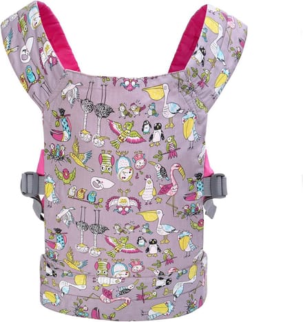 Babypoppendrager voor kinderen - Verstelbare knuffeldierdrager met 3 draagmogelijkheden