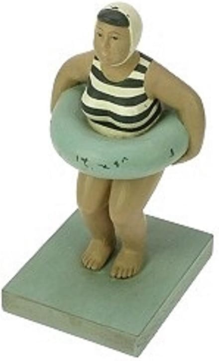 Dikke Dame met zwemband 10x10x20cm