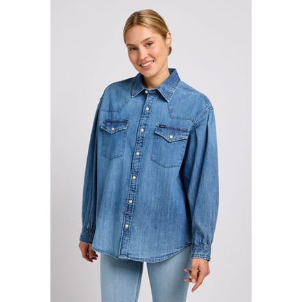 Lee Loose Western Shirt Gravity Waves Größe: S | Business hemden Outlet | Damen