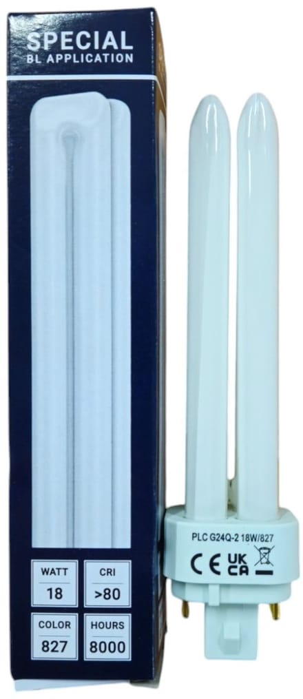 SPL G24q-2 PL-C 4P Spaarlamp | 18W 827 2700K | 4-Pins